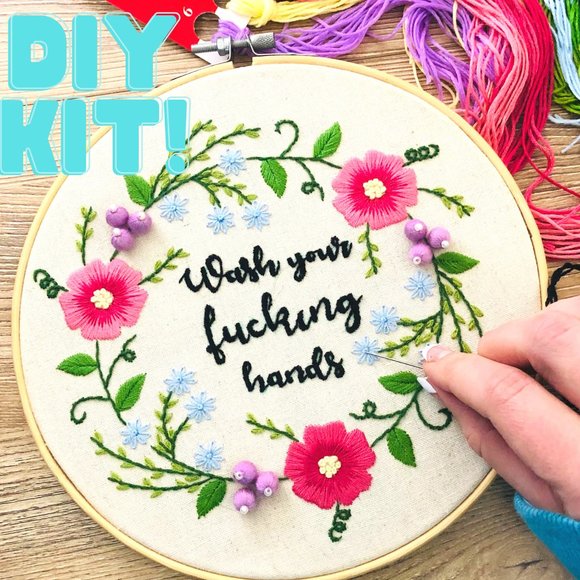 Other - Stamped funny embroidery DIY Kit for beginners